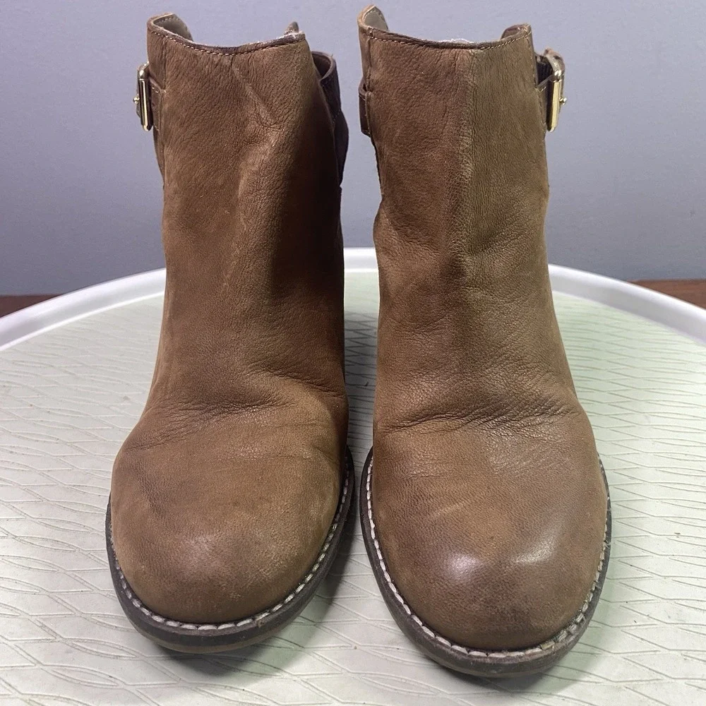 Cole Haan Pippa Womens Brown Leather Booties Sling Back Ankle SZ‎ 8